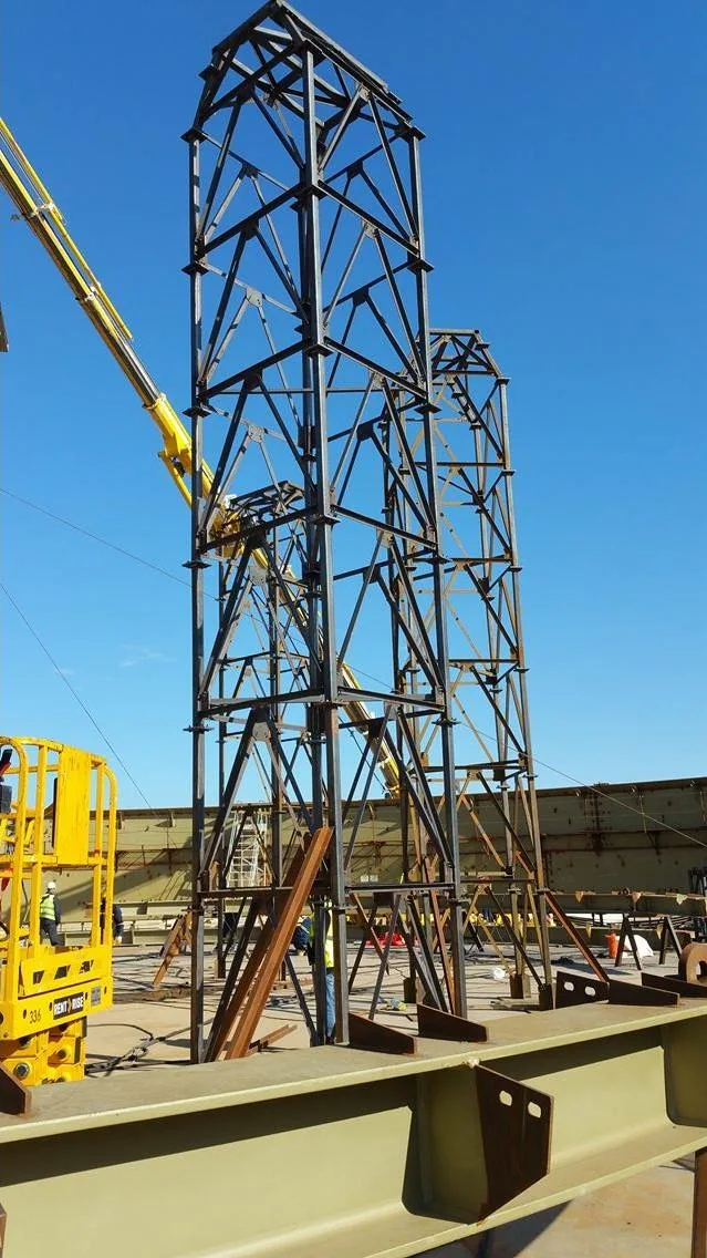 SOCAR Tank Çatısı Geçici Kuleleri